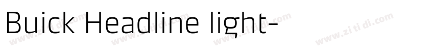Buick Headline light字体转换 Buick Headline light字体转换